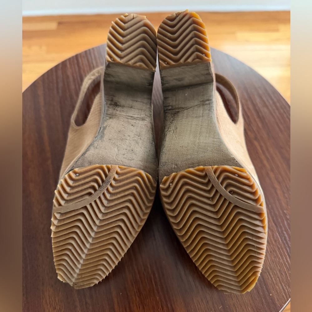 Rachel Comey Tan Peep-Toe Mules 🤎 Size 7 🤎 Bedt Offer Accepted! - Picture 5 of 11